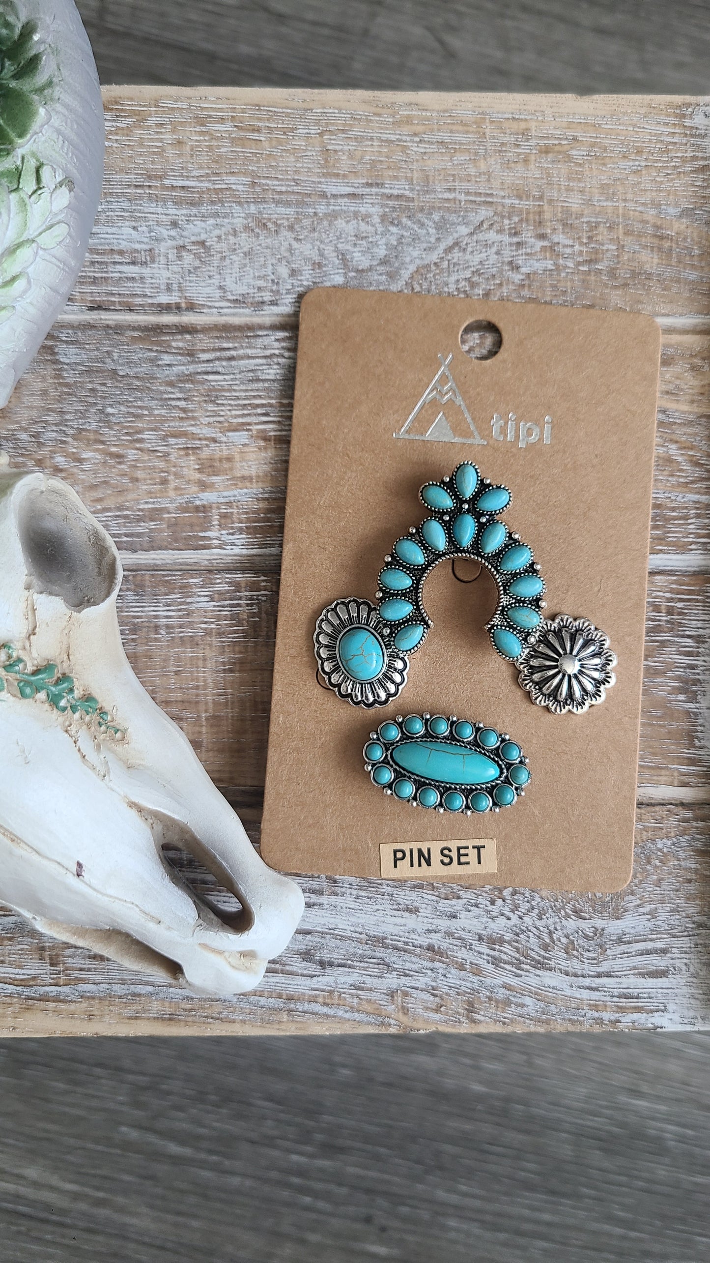 Squash Blossom Pin Set
