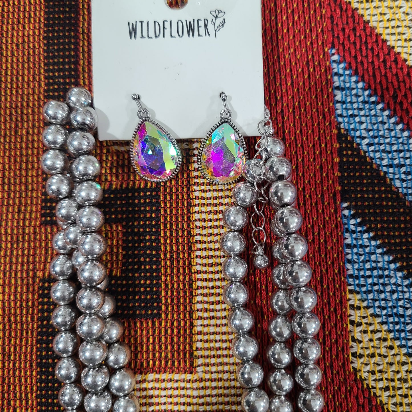 Flower Squash Blossom Necklace Set
