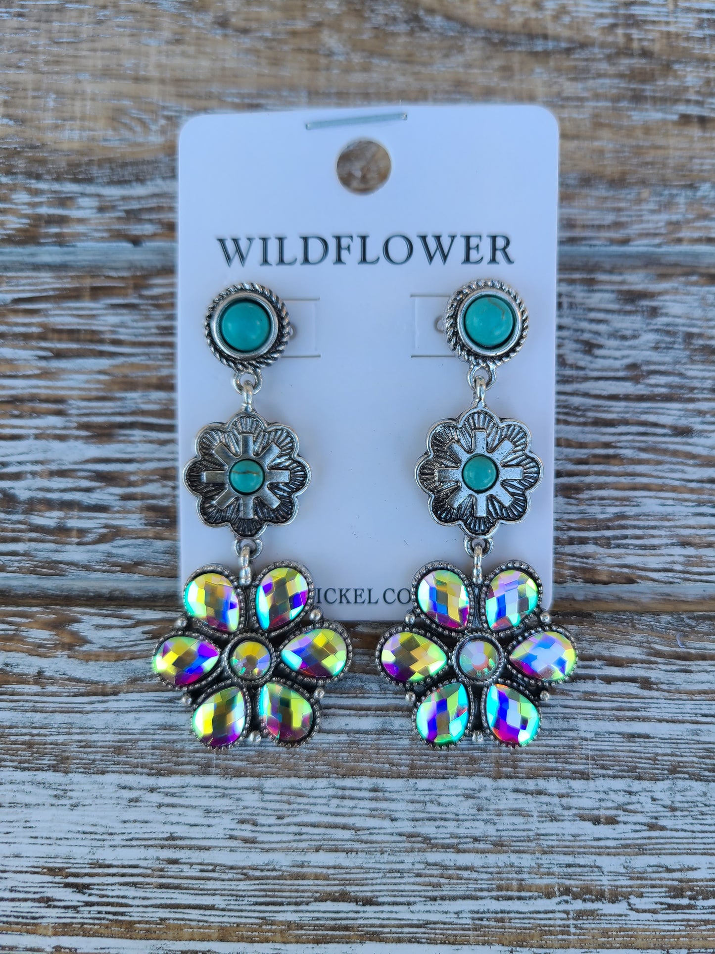Turquoise Flower earrings