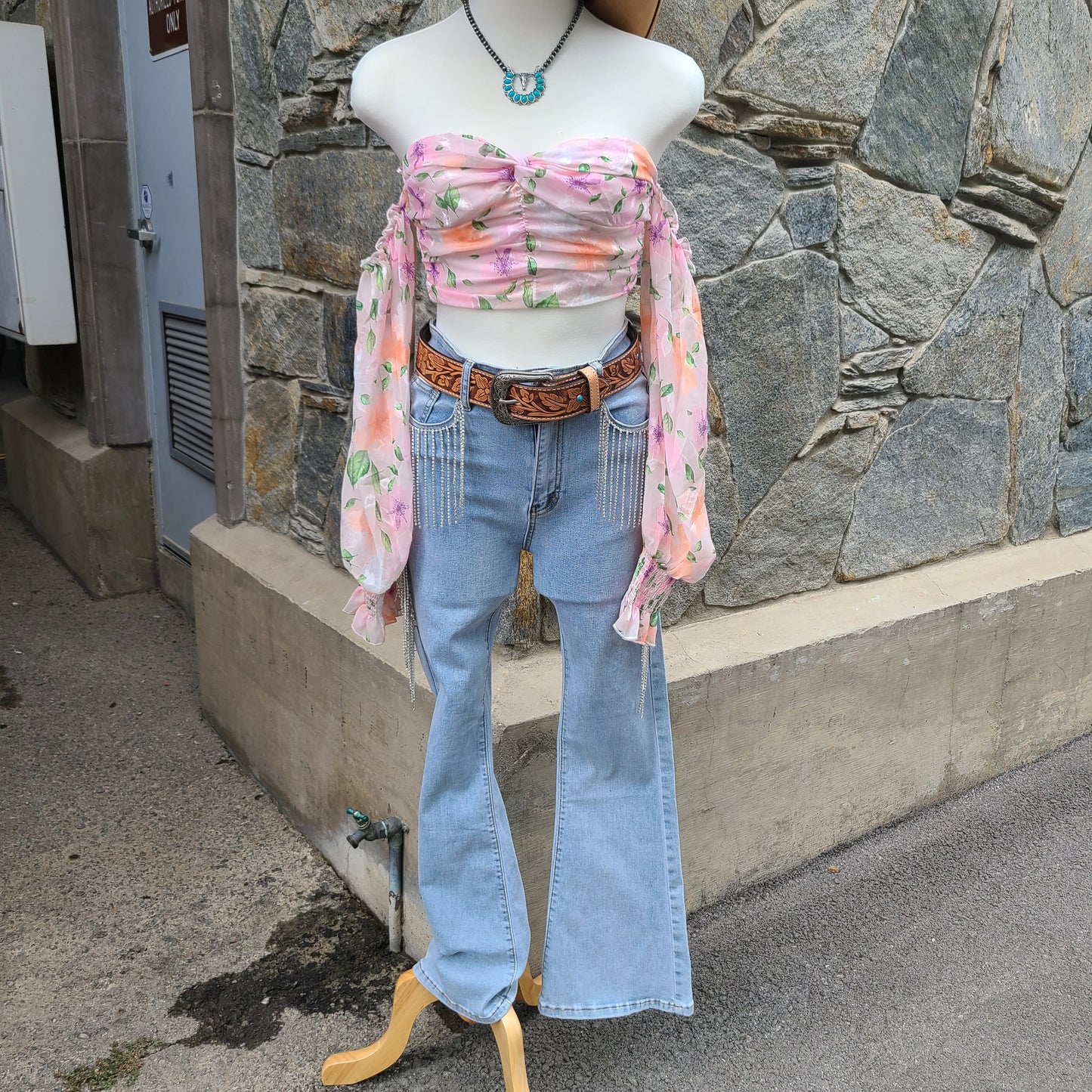 Luli Floral Crop Top