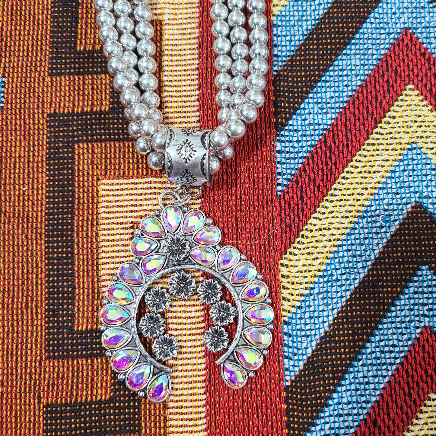 Flower Squash Blossom Necklace Set