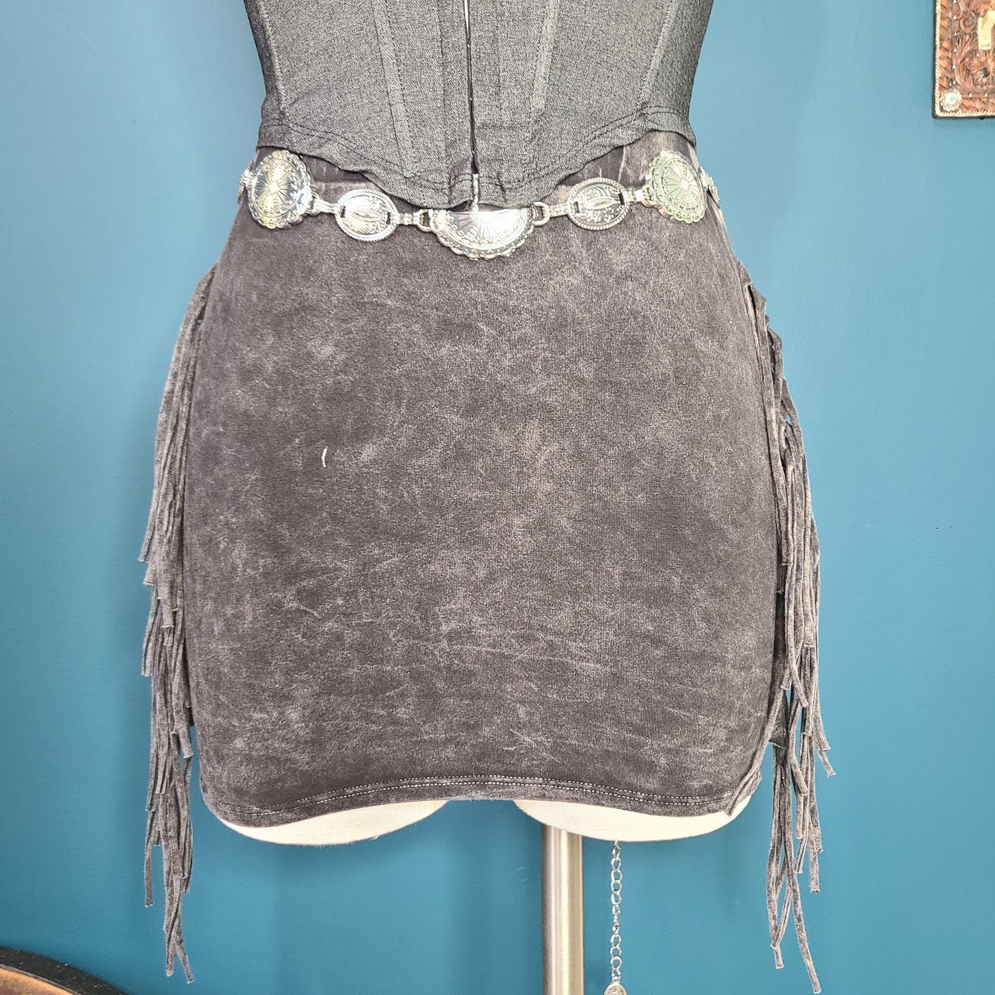 La Mini Mini Fringe Skirt