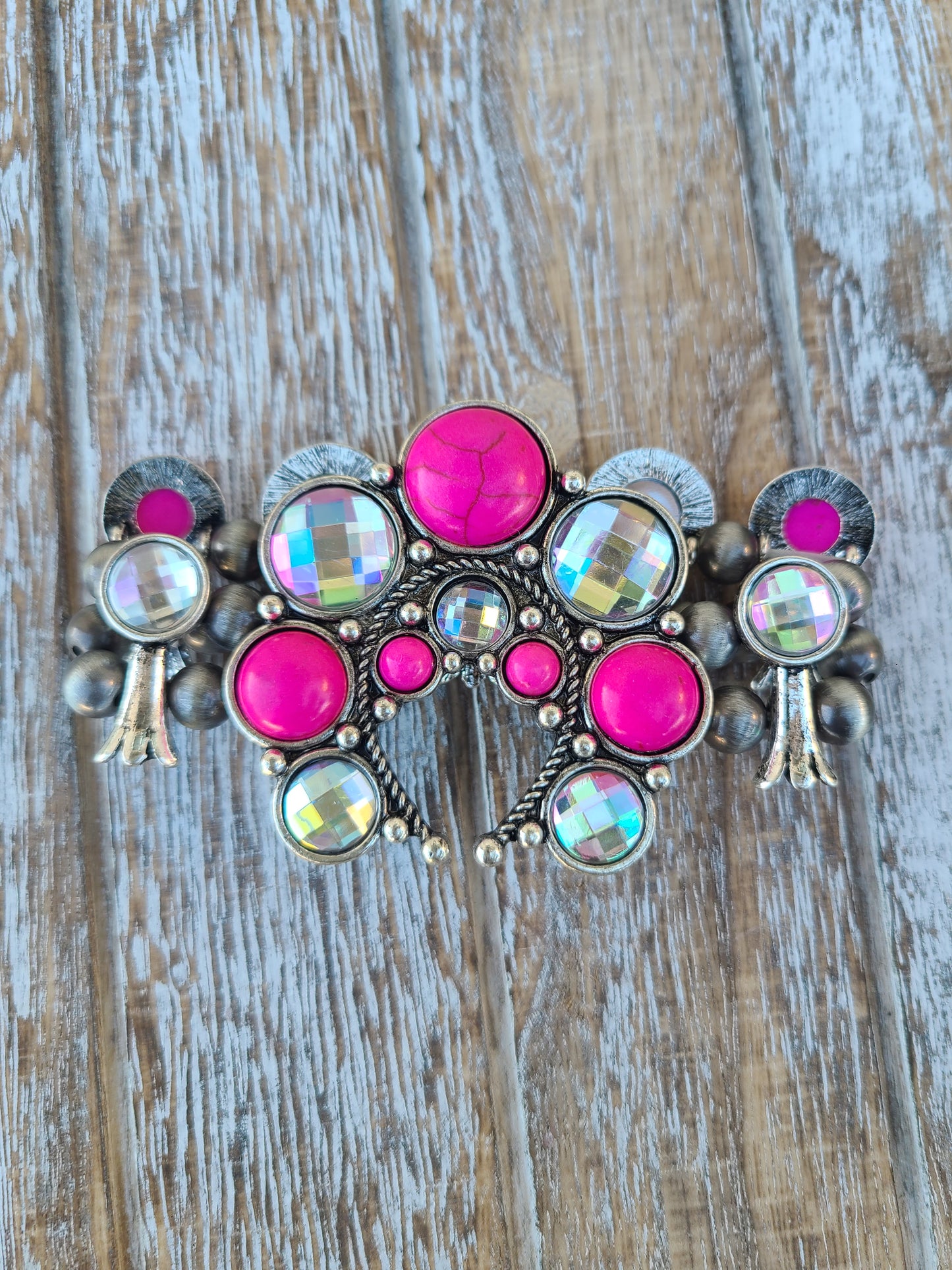 Hot Pink AB Bracelet