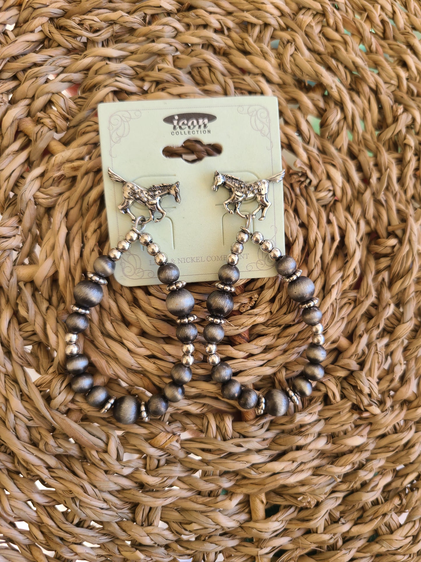 Horse bead Earrings