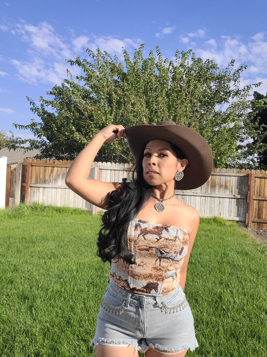 Wild Horse Coset Top
