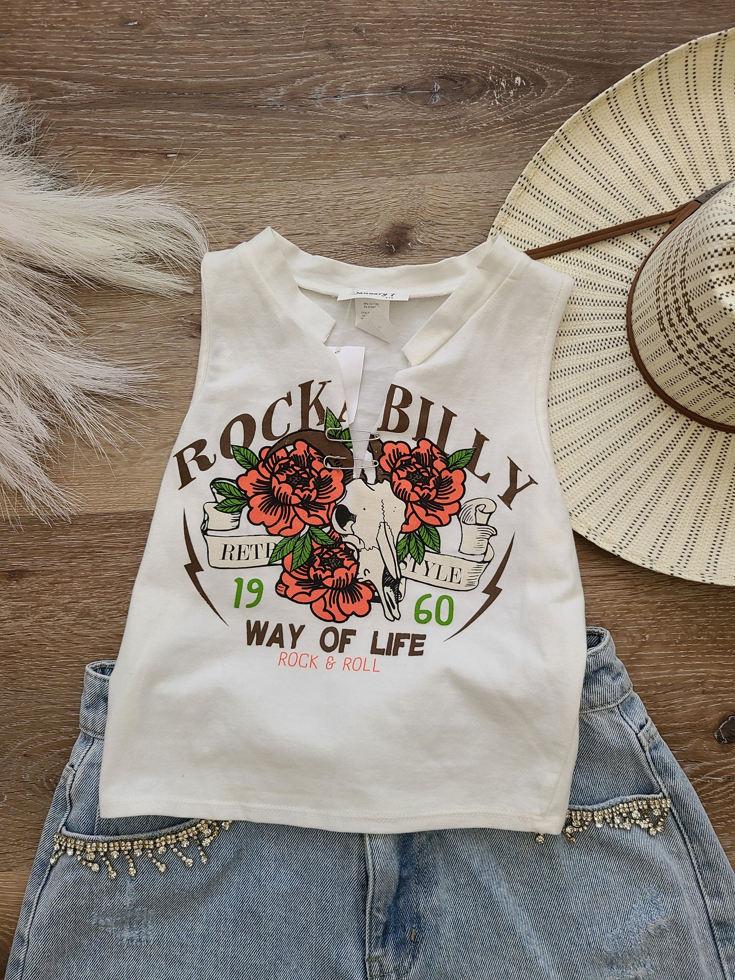 Rock Billy Bull Top