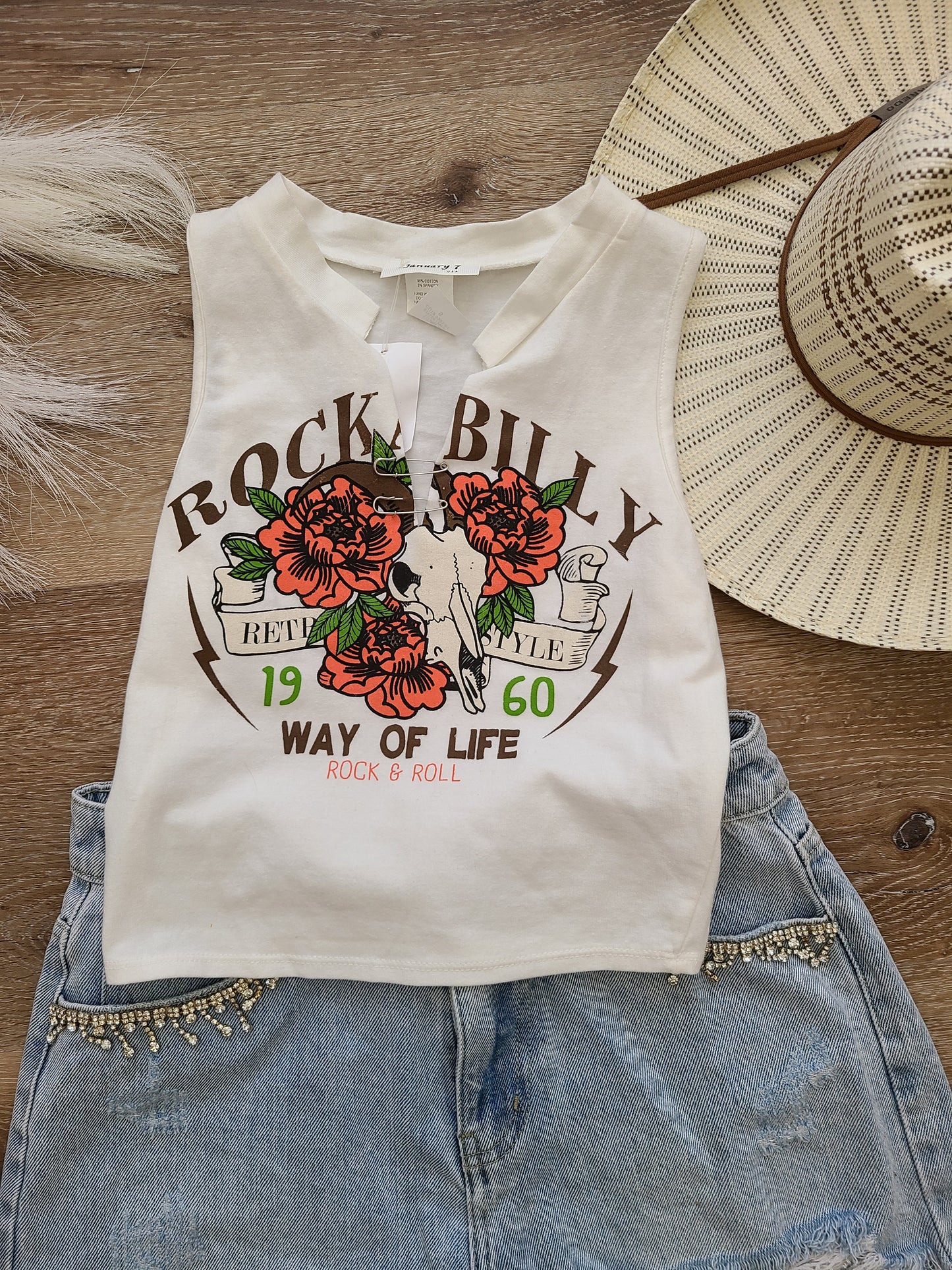 Rock Billy Bull Top