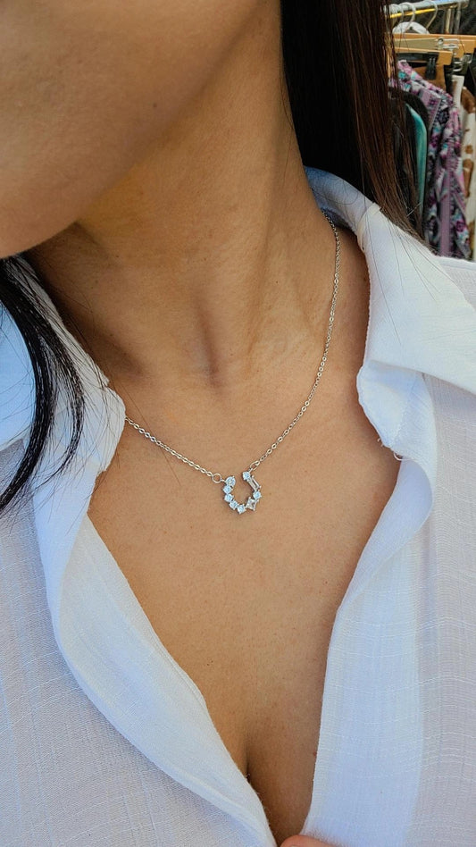 Sparkle Horseshoe Necklace