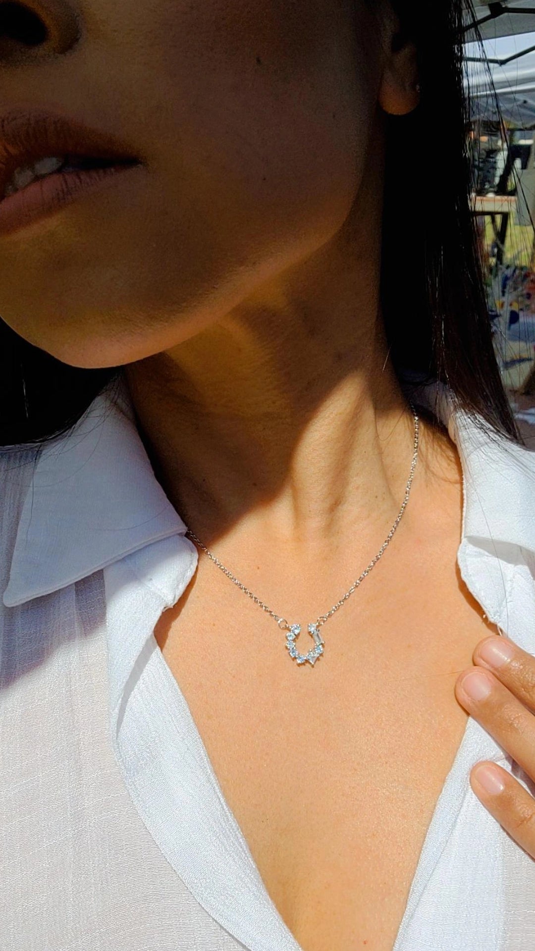 Sparkle Horseshoe Necklace