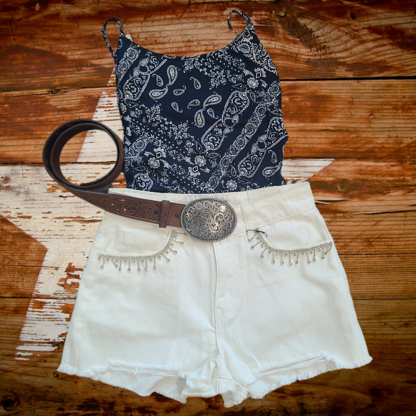 Penny White Shorts
