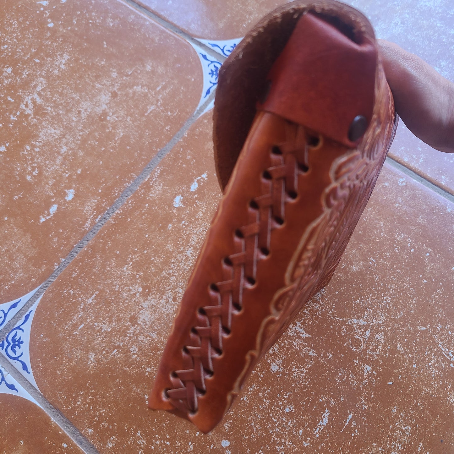Pretty In Caramel Leather Purse