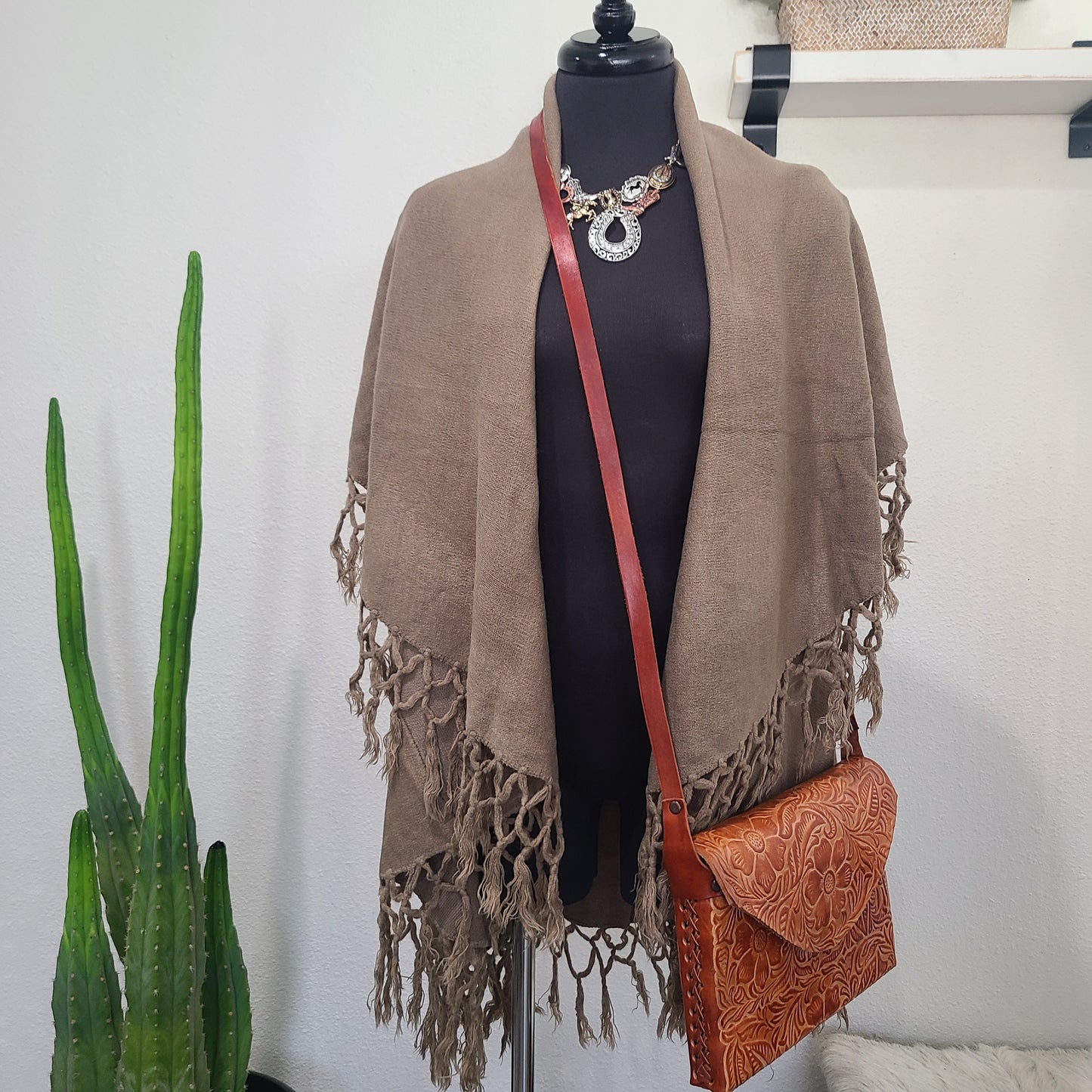 Pretty In Caramel Leather Purse