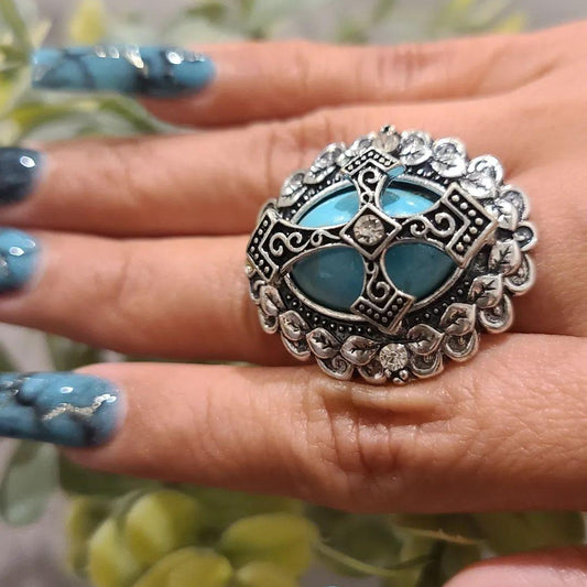 Cross Ring-One Size Stretch Ring