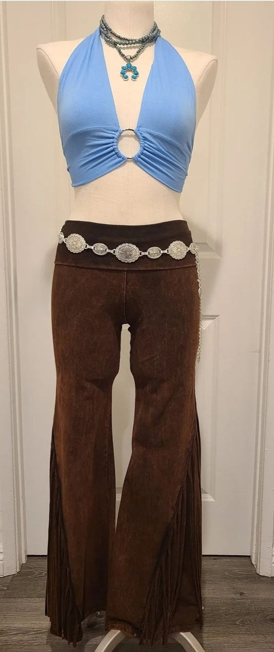 Concho Silver Chain Belt