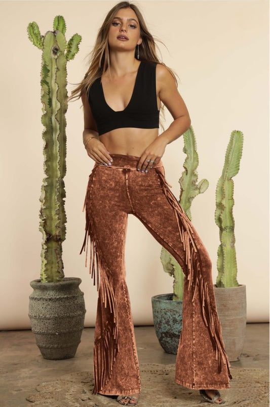 Star Light Fringe Pants