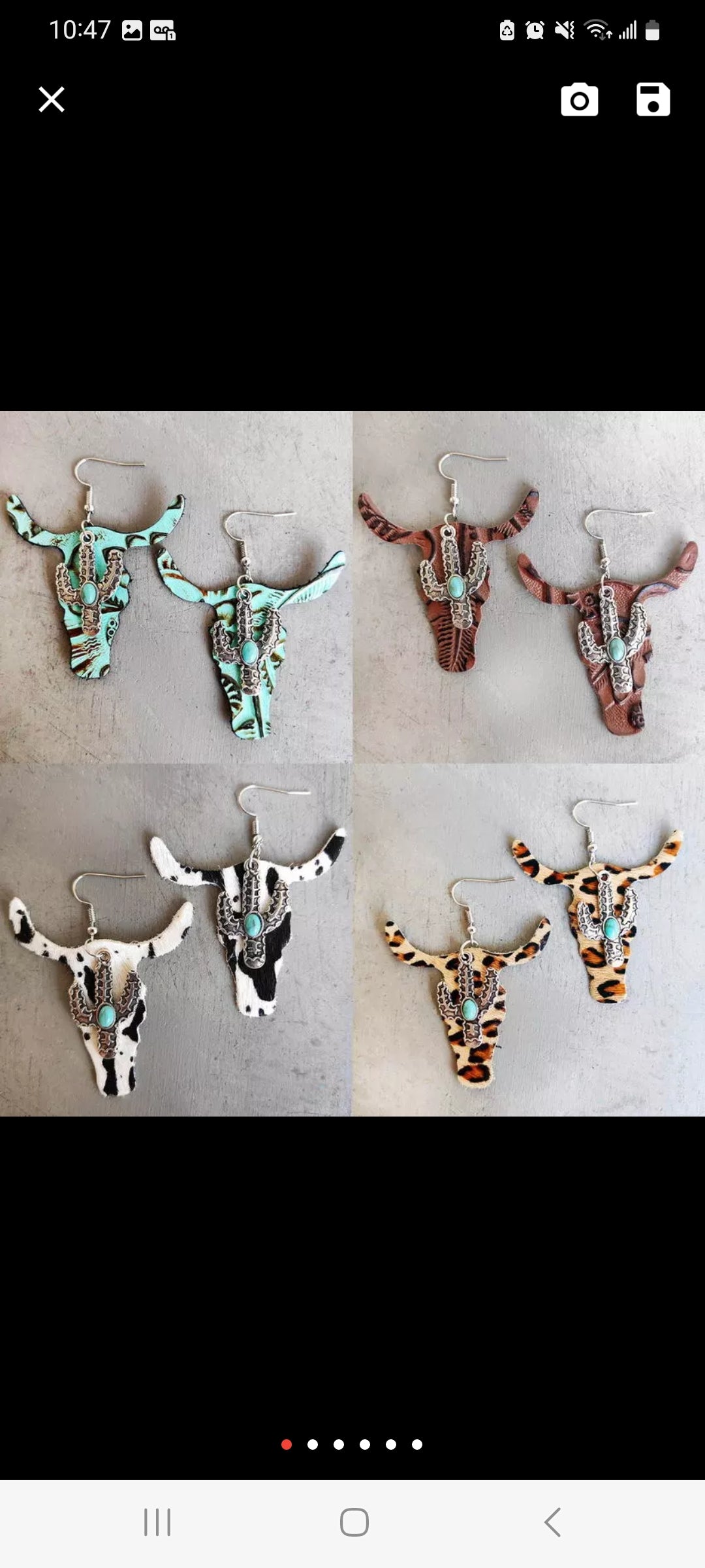 Bull Cactus Earrings