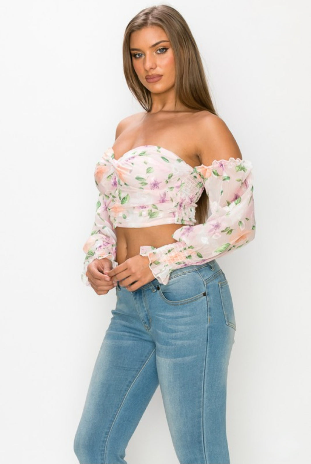 Luli Floral Crop Top